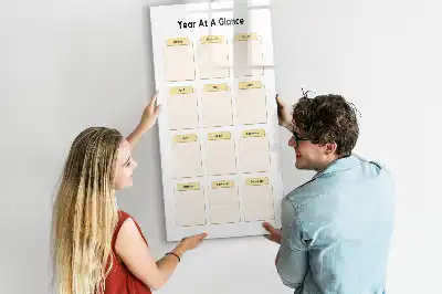 Jahresplaner magnetische Schreibtafel