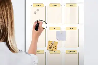Jahresplaner magnetische Schreibtafel