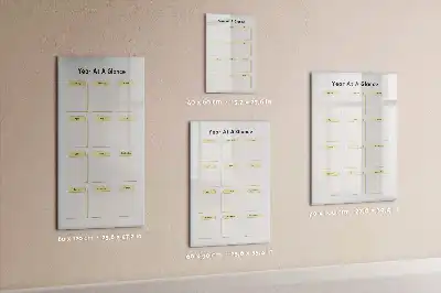 Jahresplaner magnetische Schreibtafel