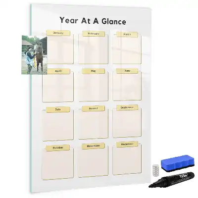 Jahresplaner magnetische Schreibtafel