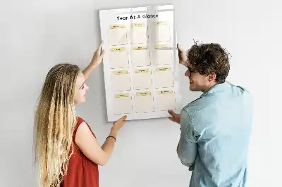 Jahresplaner magnetische Schreibtafel