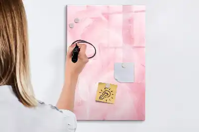 Magnettafel zum Schreiben Design Zarte Federn