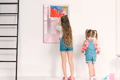 Magnettafel zum Schreiben Design Zarte Federn