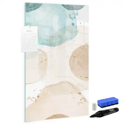 Beschreibbare Magnettafel mit Pastellflecken-Design