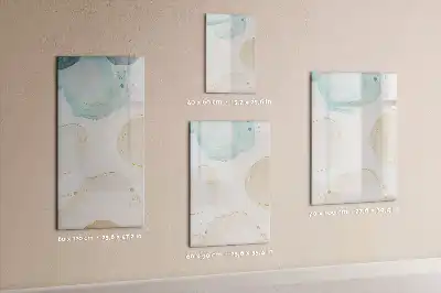 Beschreibbare Magnettafel mit Pastellflecken-Design