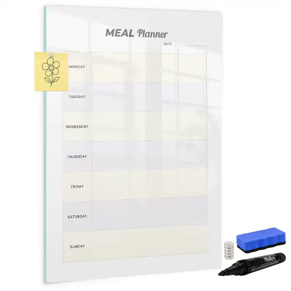 Essensplaner als magnetische Schreibtafel