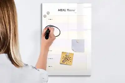 Essensplaner als magnetische Schreibtafel
