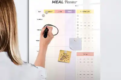 Ernährungsplaner beschreibbare Magnettafel
