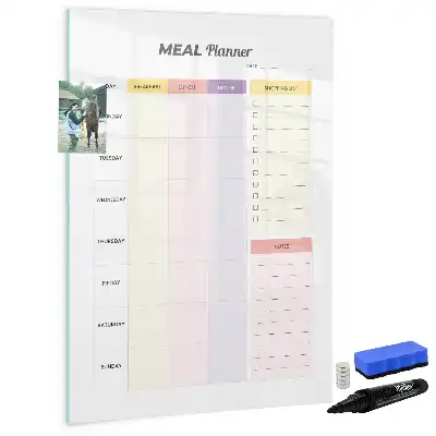 Ernährungsplaner beschreibbare Magnettafel