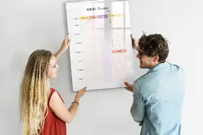 Ernährungsplaner beschreibbare Magnettafel