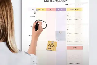 Ernährungsplaner beschreibbare Magnettafel