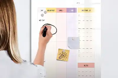 Ernährungsplaner beschreibbare Magnettafel