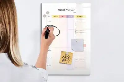 Ernährungsplaner beschreibbare Magnettafel
