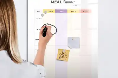 Essensplaner als magnetische Tafel zum Schreiben
