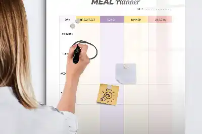 Essensplaner als magnetische Tafel zum Schreiben