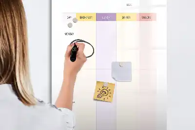 Essensplaner als magnetische Tafel zum Schreiben