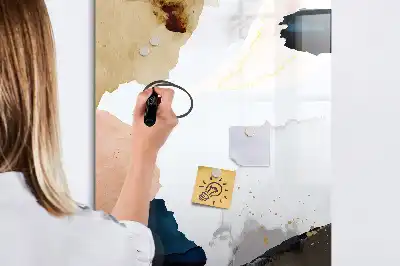 Magnettafel beschreibbar Aquarell-Abstraktion