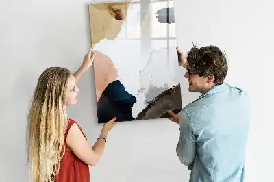 Magnettafel beschreibbar Aquarell-Abstraktion