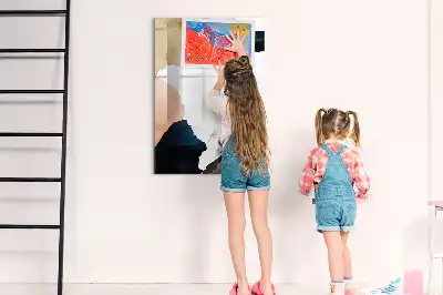 Magnettafel beschreibbar Aquarell-Abstraktion