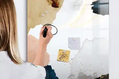 Magnettafel beschreibbar Aquarell-Abstraktion