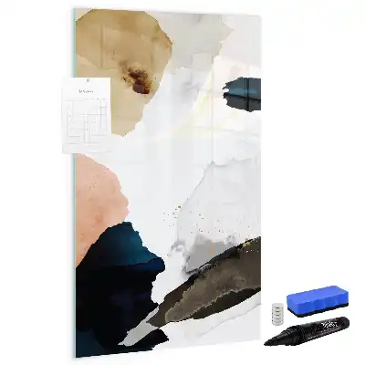 Magnettafel beschreibbar Aquarell-Abstraktion