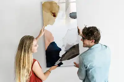 Magnettafel beschreibbar Aquarell-Abstraktion