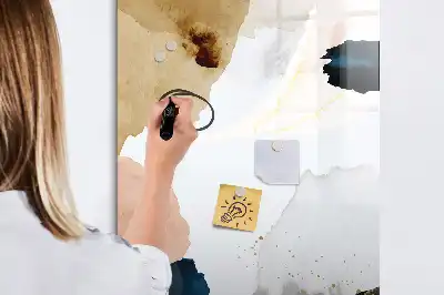 Magnettafel beschreibbar Aquarell-Abstraktion
