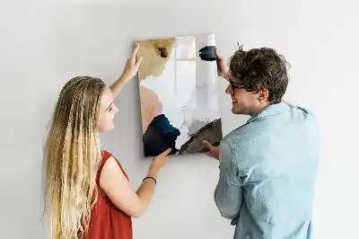 Magnettafel beschreibbar Aquarell-Abstraktion