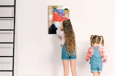 Magnettafel beschreibbar Aquarell-Abstraktion