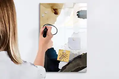 Magnettafel beschreibbar Aquarell-Abstraktion