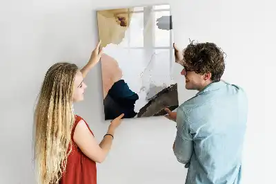 Magnettafel beschreibbar Aquarell-Abstraktion