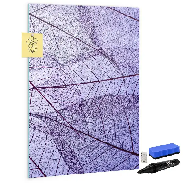 Magnettafel zum Beschreiben mit Blatttextur