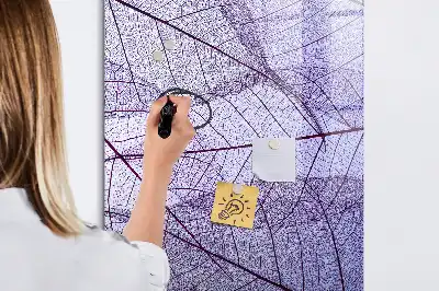 Magnettafel zum Beschreiben mit Blatttextur