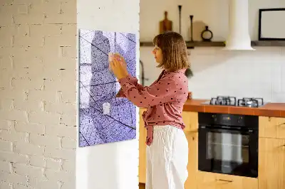 Magnettafel zum Beschreiben mit Blatttextur