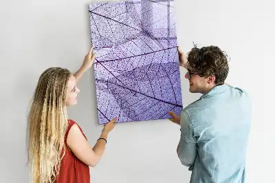 Magnettafel zum Beschreiben mit Blatttextur