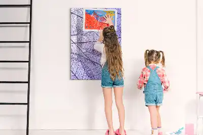 Magnettafel zum Beschreiben mit Blatttextur
