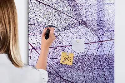 Magnettafel zum Beschreiben mit Blatttextur