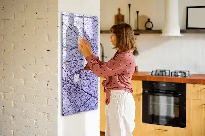 Magnettafel zum Beschreiben mit Blatttextur