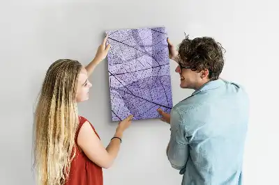 Magnettafel zum Beschreiben mit Blatttextur