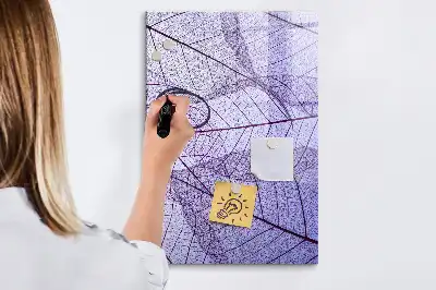 Magnettafel zum Beschreiben mit Blatttextur