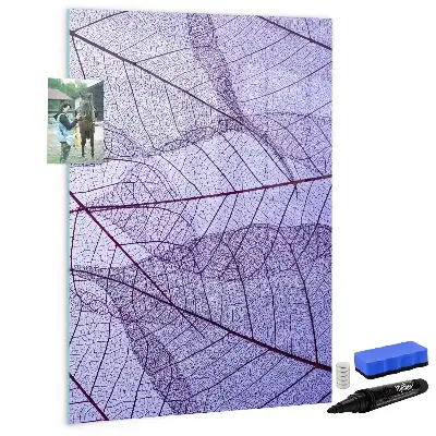 Magnettafel zum Beschreiben mit Blatttextur
