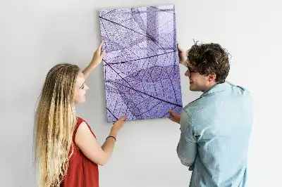 Magnettafel zum Beschreiben mit Blatttextur