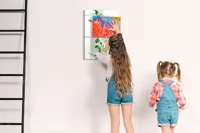Magnettafel beschreibbar Motiv Schilfblätter