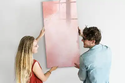 Magnettafel zum Schreiben in rosafarbenem Marmor
