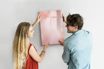 Magnettafel zum Schreiben in rosafarbenem Marmor