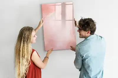 Magnettafel zum Schreiben in rosafarbenem Marmor