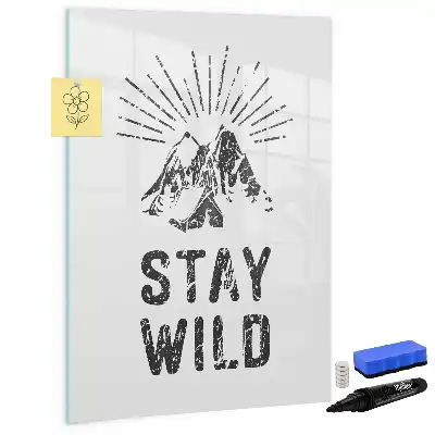 Magnettafel beschreibbar mit Motiv Wilde Berge