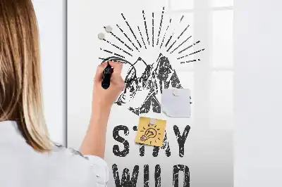 Magnettafel beschreibbar mit Motiv Wilde Berge