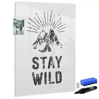 Magnettafel beschreibbar mit Motiv Wilde Berge