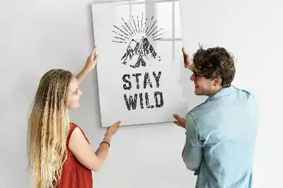 Magnettafel beschreibbar mit Motiv Wilde Berge
